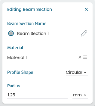 beam section properties