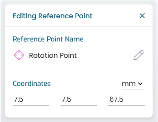 Reference point properties