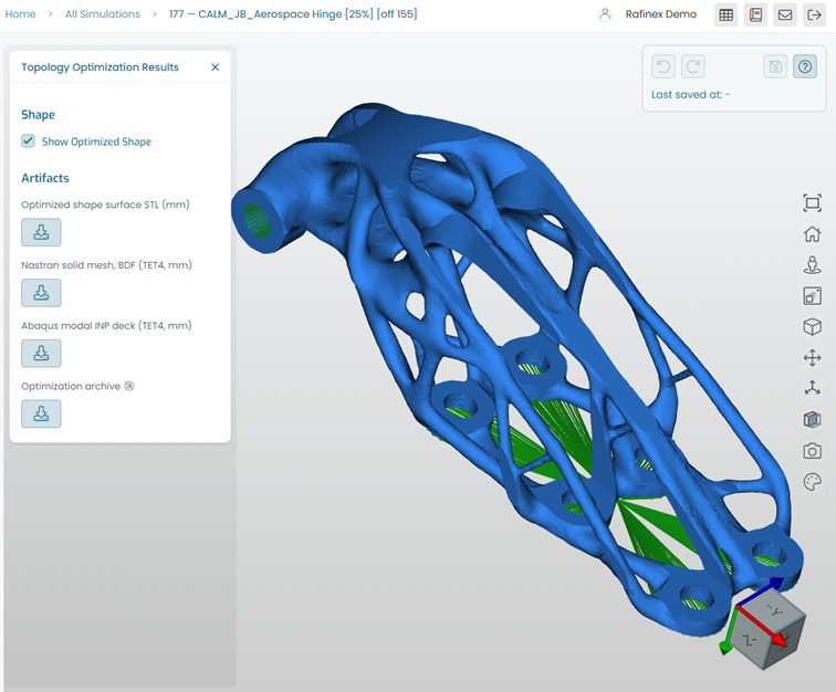 Aerospace hinge - 3D print