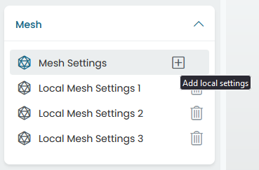 Mesh tree